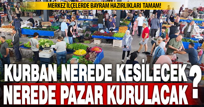 Pamukkale ve Merkezefendi’de bayram hazırlıkları tamam