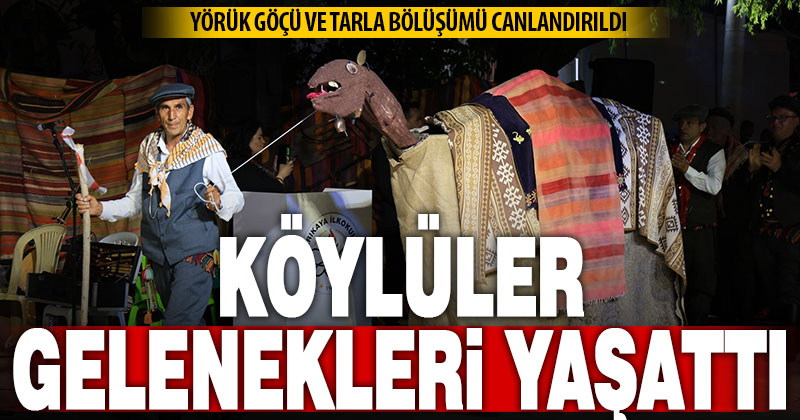 Çameli Arıkaya köylüleri, okul gecesinde geleneklerini yaşattı