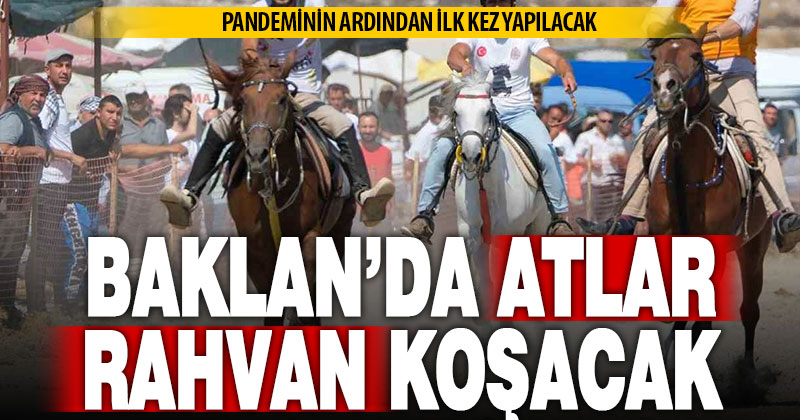 Baklan’da rahvan at yarışları pandeminin ardından yeniden başlıyor