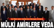 Mülki amirlere duygusal veda