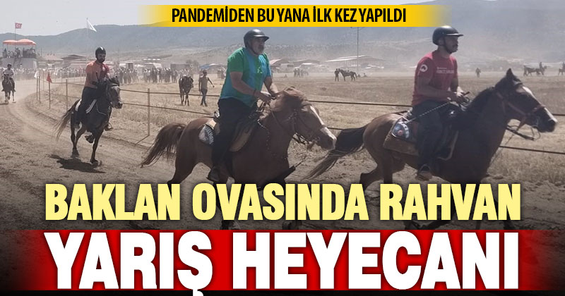 Rahvan atlar Baklan Ovası’nda tozu dumana kattı