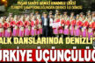Denizli ekibi, halk oyunlarında Türkiye 3’ncüsü oldu