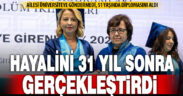 Yarım kalan üniversite hayalini 51 yaşında ikincilikle tamamladı