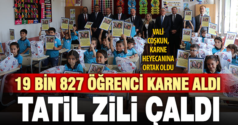 Denizli’de 192 bin 827 öğrenci karne heyecanı yaşadı