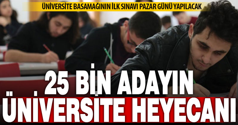 Denizli’de 25 bin aday TYT’de ter dökecek