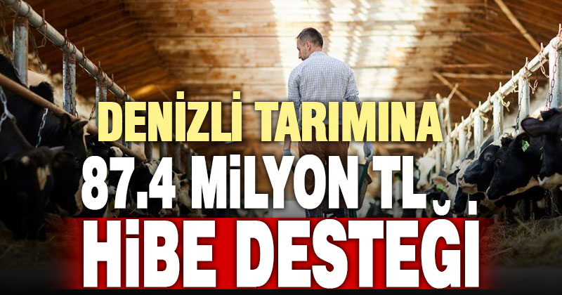 Denizli tarımına 87.4 milyonluk destek