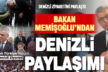 Bakan Memişoğlu Denizli ziyaretini paylaştı