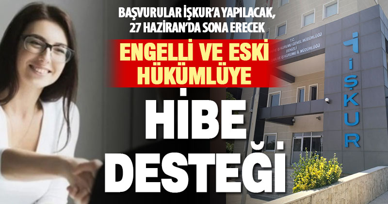 Kendi işini kurmak isteyen engelli ve eski hükümlülere hibe desteği sağlanacak