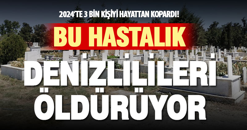 Denizli’de 2024’te 7 bin 463 kişi öldü: En fazla ölüm nedeni dolaşım sistemi