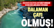 Dalaman Çayı’ndaki kirlilik, akarsuyu ölümün eşiğine getirdi