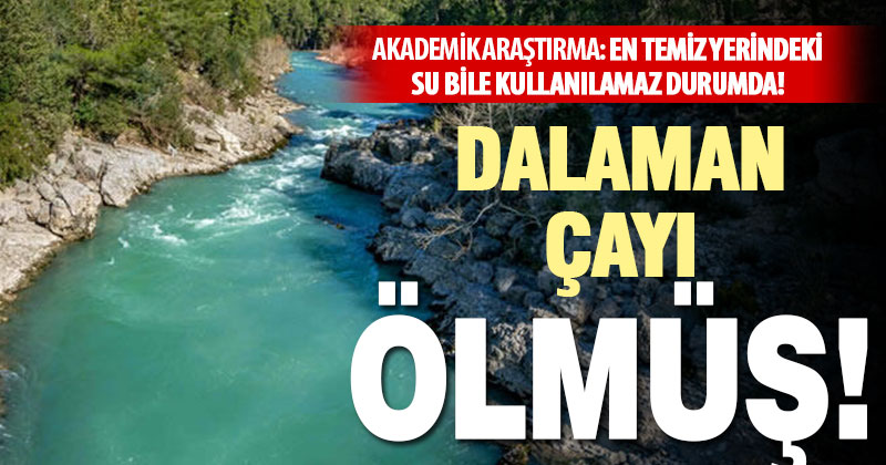 Dalaman Çayı’ndaki kirlilik, akarsuyu ölümün eşiğine getirdi