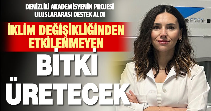 Denizlili akademisyenden iklim değişikliğinden etkilenmeyen bitki projesi