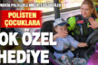 Polis özel çocuklarla birlikte lunaparkta eğlenceli bir gün yaşadı