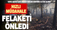 Tavas’taki orman yangını kontrol altına alındı