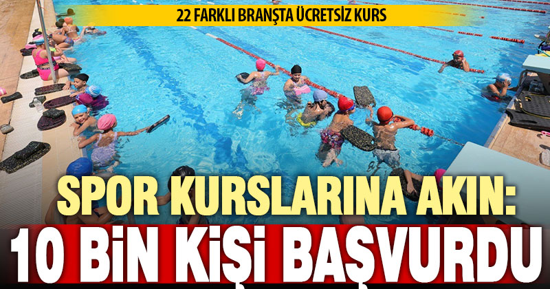 Denizli’de yaz spor okulları kurslarında ilk 10 günde 10 bin kişi başvurdu