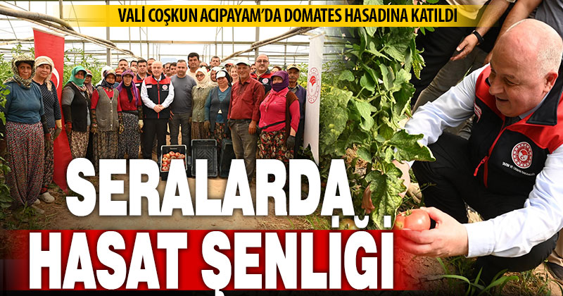 Vali Coşkun, Acıpayam’da sera üreticileriyle bir araya geldi