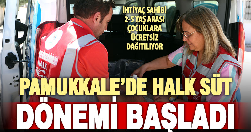 Pamukkale Belediyesi, ihtiyaç sahibi çocuklar için Halk Süt projesini hayata geçirdi