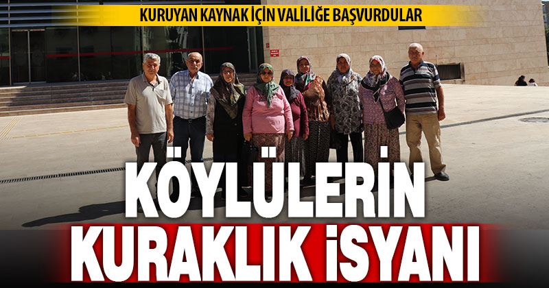 Pınarkentliler kuruyan su kaynağı için valiliğe başvurdu