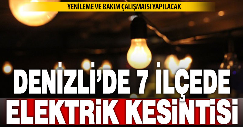 ADM Elektrik 7 ilçede planlı kesinti yapacak