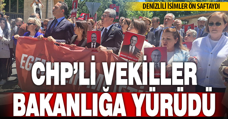 CHP’li vekiller, operasyonları protesto etmek için slogan atarak yürüdü