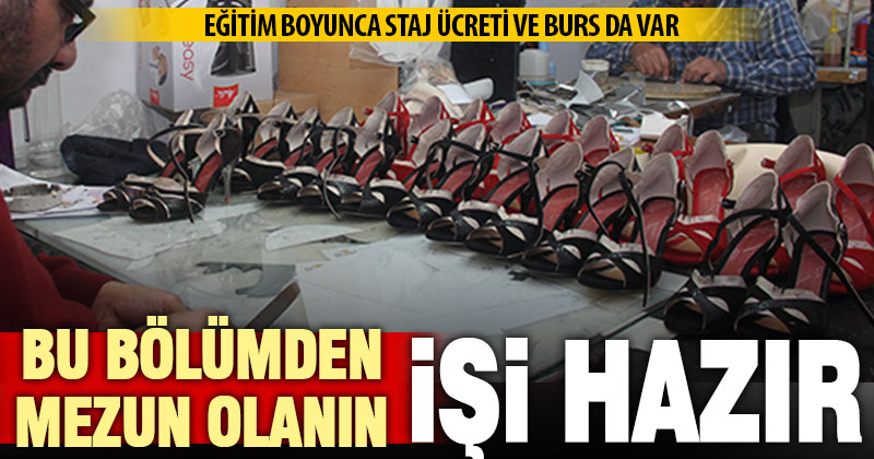 Ayakkabıcılık bölümünden mezun olan 20 öğrenciye iş garantisi