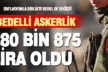 Bedelli askerlik 280 bin 875 TL oldu