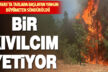 Kızılcabölük’te saman makinesinde başlayan yangın kısa sürede kontrol altına alındı