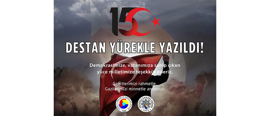Denizli Sanayi Odası 15 Temmuz Reklam Görseli