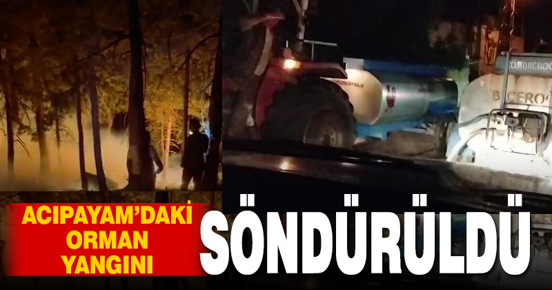 Eşeler Dağında çıkan yangın büyümeden söndürüldü