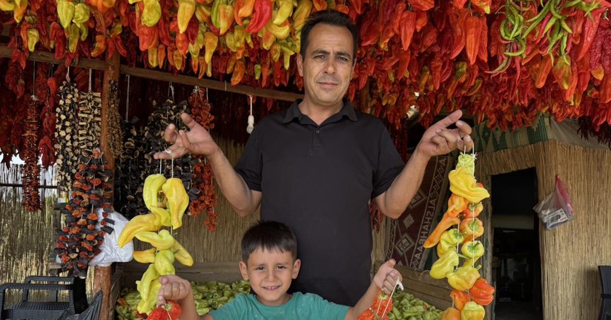 Başkan Sağınç Kale Biberini tanıtmak için kolları sıvadı