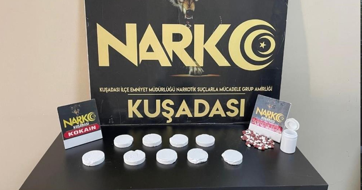  Kuşadası’nda uyuşturucu operasyonu: 2 tutuklama