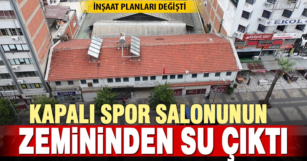 Kapalı Spor Salonu İnşaatında Zeminden Su Çıktı