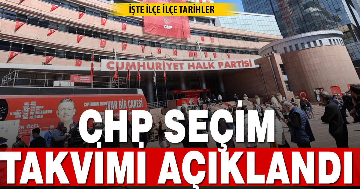 CHP Denizli İlçe Kongre Takvimi Açıklandı