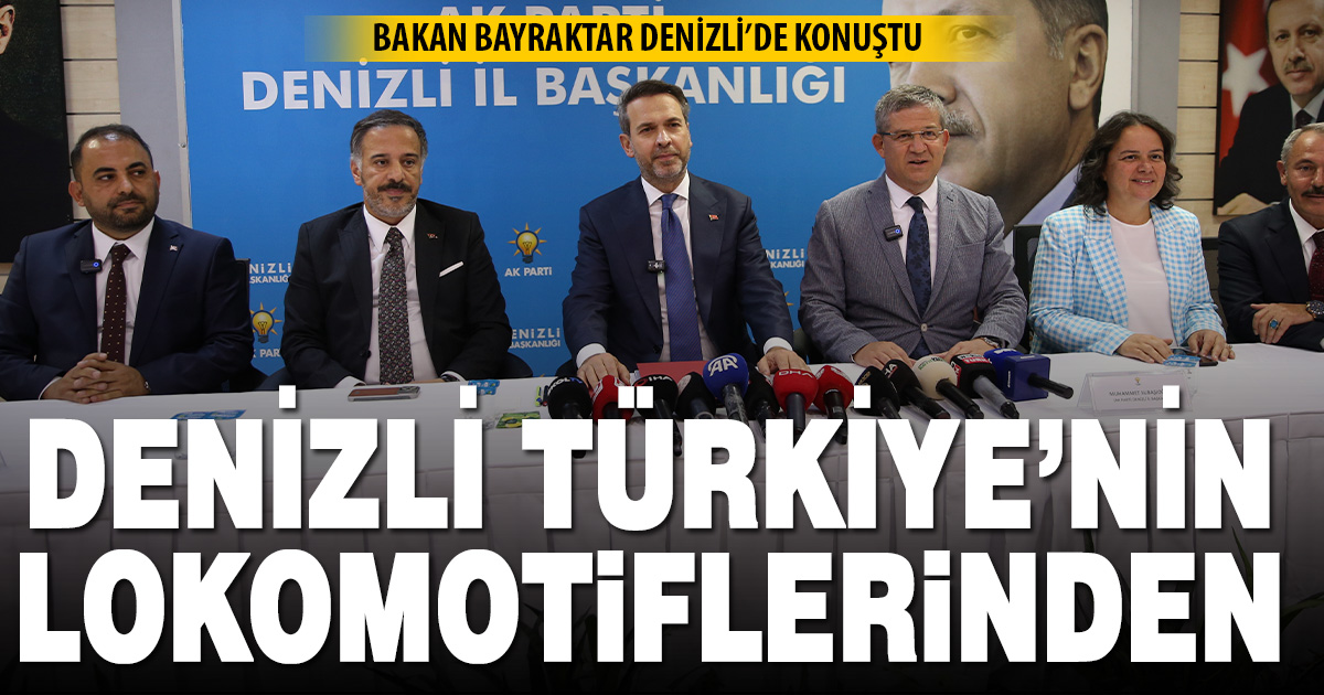 Bakan Bayraktar Denizli’de