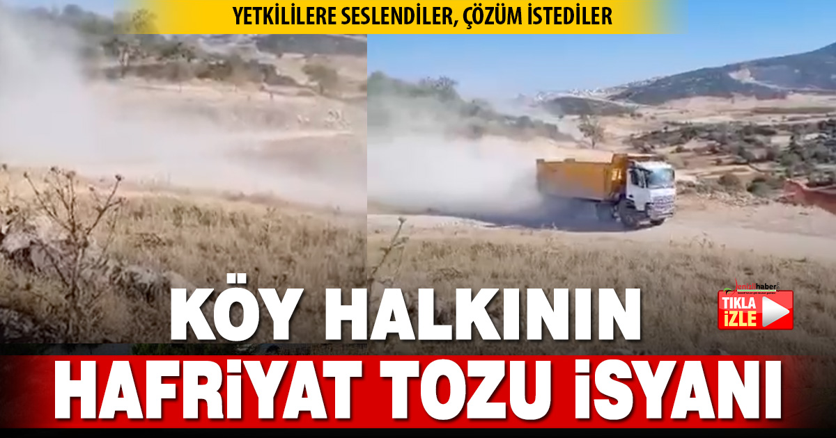 Çal’da mahallelinin “hafriyat tozu” isyanı