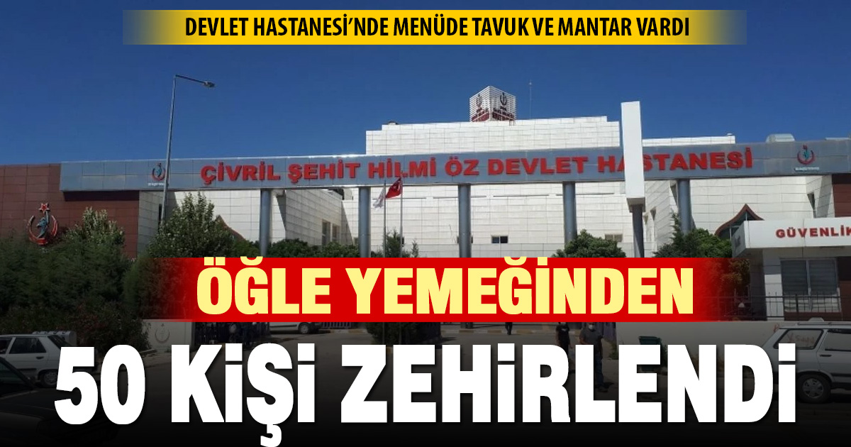 Denizli’de devlet hastanesinde gıda zehirlenmesi