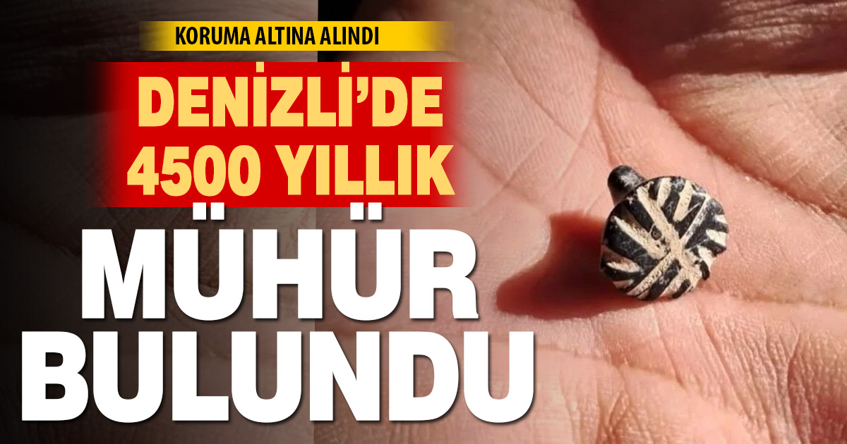 Denizli’de 4.500 Yıllık Mühür Bulundu