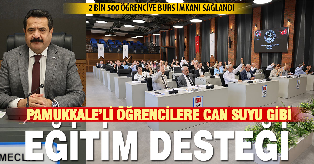 Pamukkale Meclisi’nden eğitim kararı: 2 bin 500 öğrenciye burs