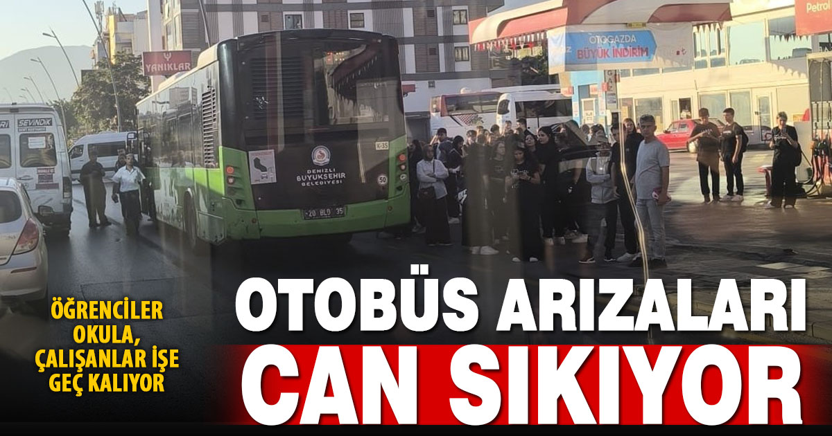 Sık sık arızalanan halk otobüsleri öğrenci ve çalışanları zor durumda bırakıyor