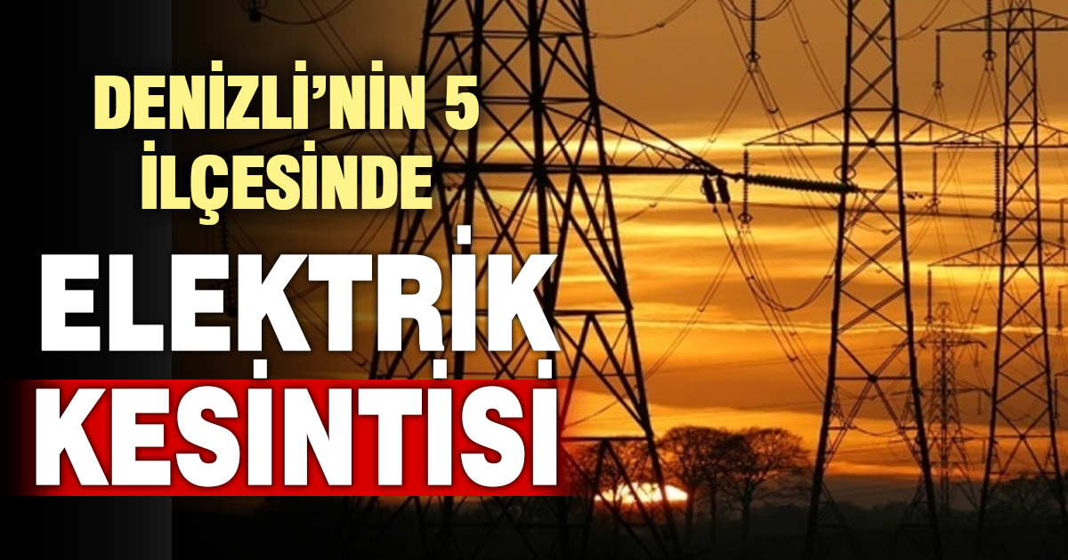 AYDEM’den Elektrik Kesintisi Uyarısı