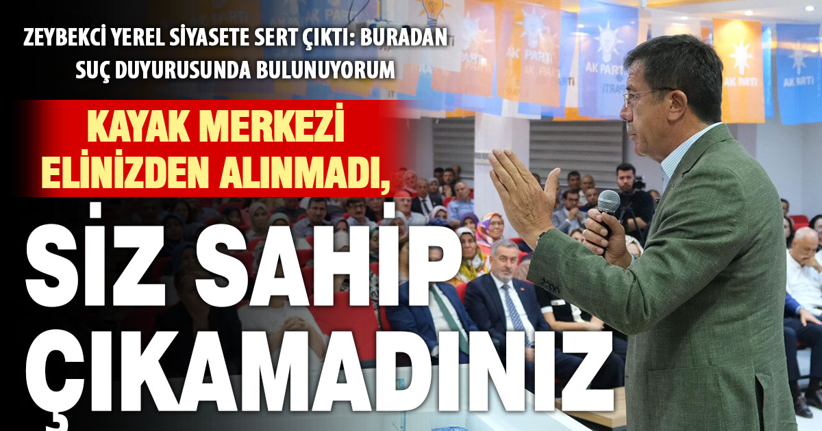Zeybekci’den yerel siyasete sert göndermeler: Suç duyurusunda bulunuyorum