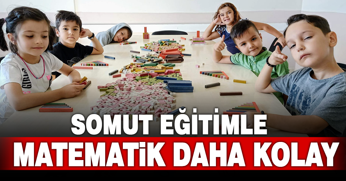 Denizli’de çocuklar bu yöntemle matematiği sevecek