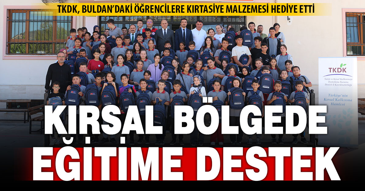 TKDK’den Buldanlı öğrencilere eğitim desteği