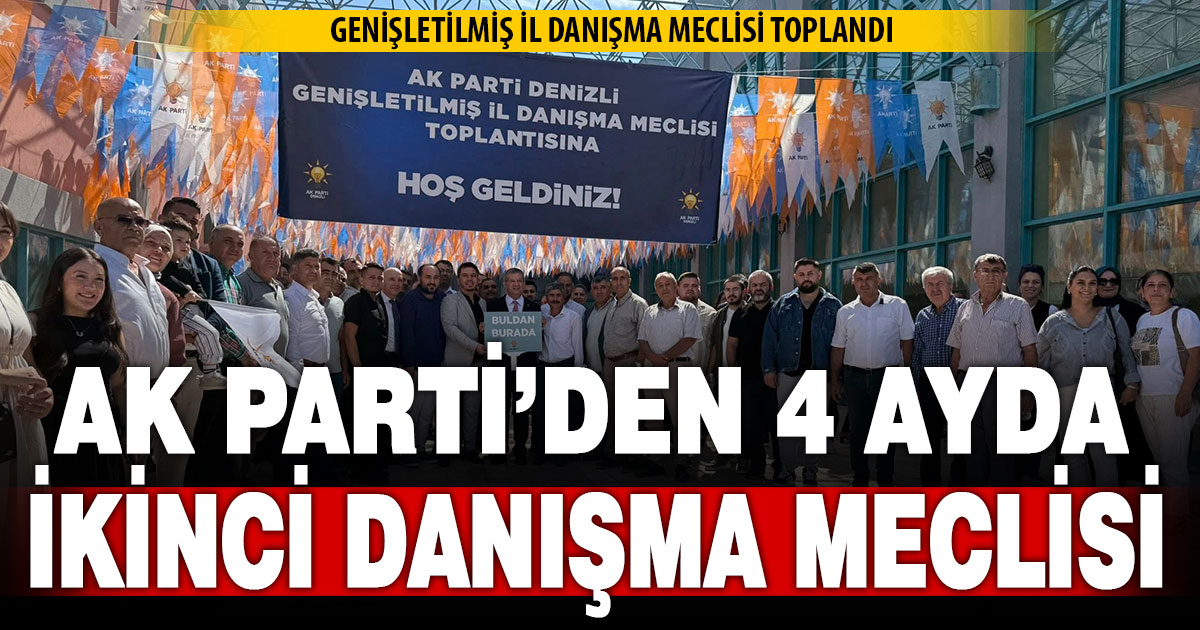 Ak Parti, yıl içindeki ikinci Genişletilmiş İl Danışma Meclisi Toplantısını yaptı