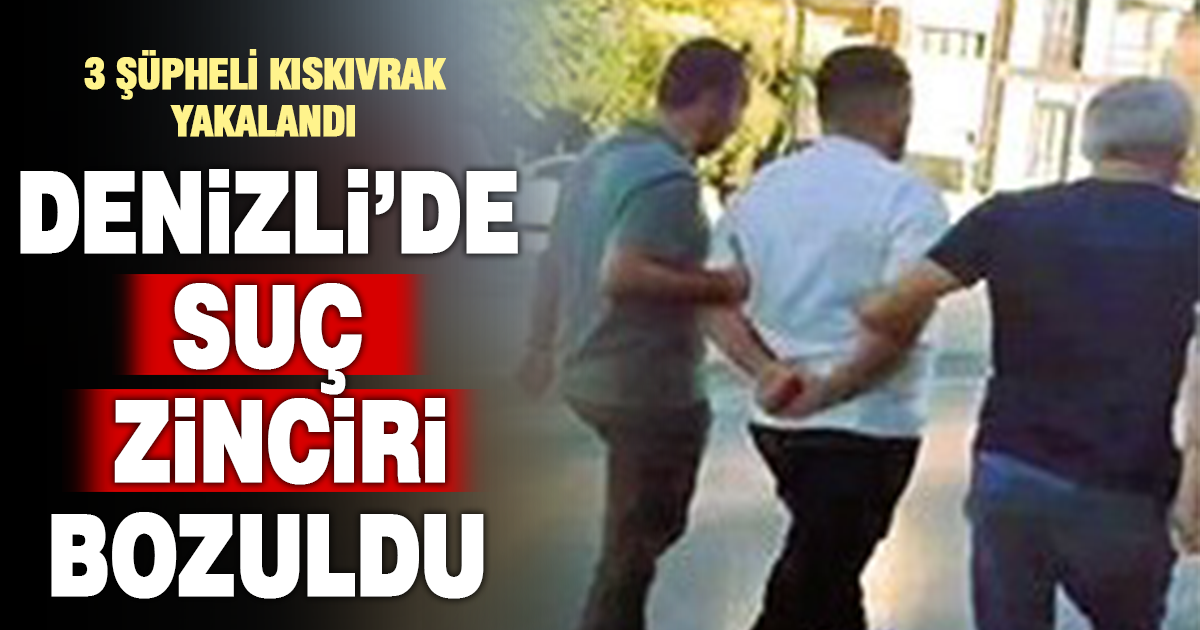 Denizli’de Aranan 3 Suçlu Yakalandı, Cezaevine Teslim Edildi