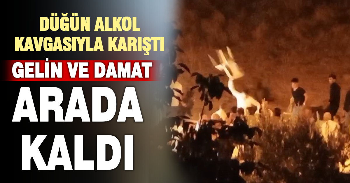  Alkol kavgasında gelin ve damat tarafı birbirine girdi