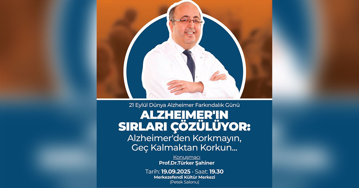 Prof.Dr. Şahiner Alzheimer eğitimi verecek