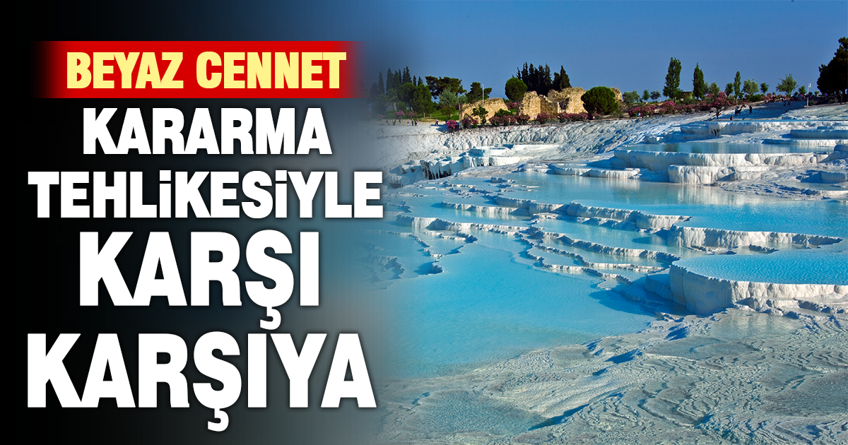 Beyaz Cennet Pamukkale için karanlık tablo