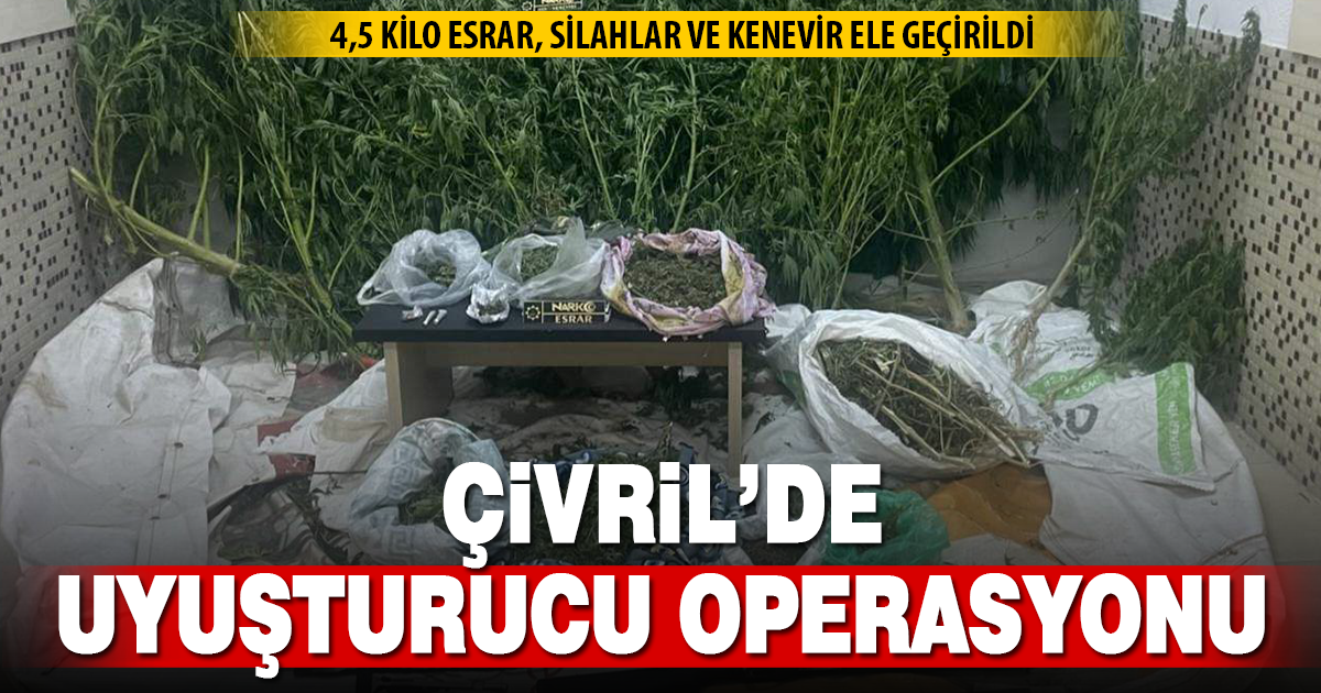 Çivril’de uyuştucu operasyonu