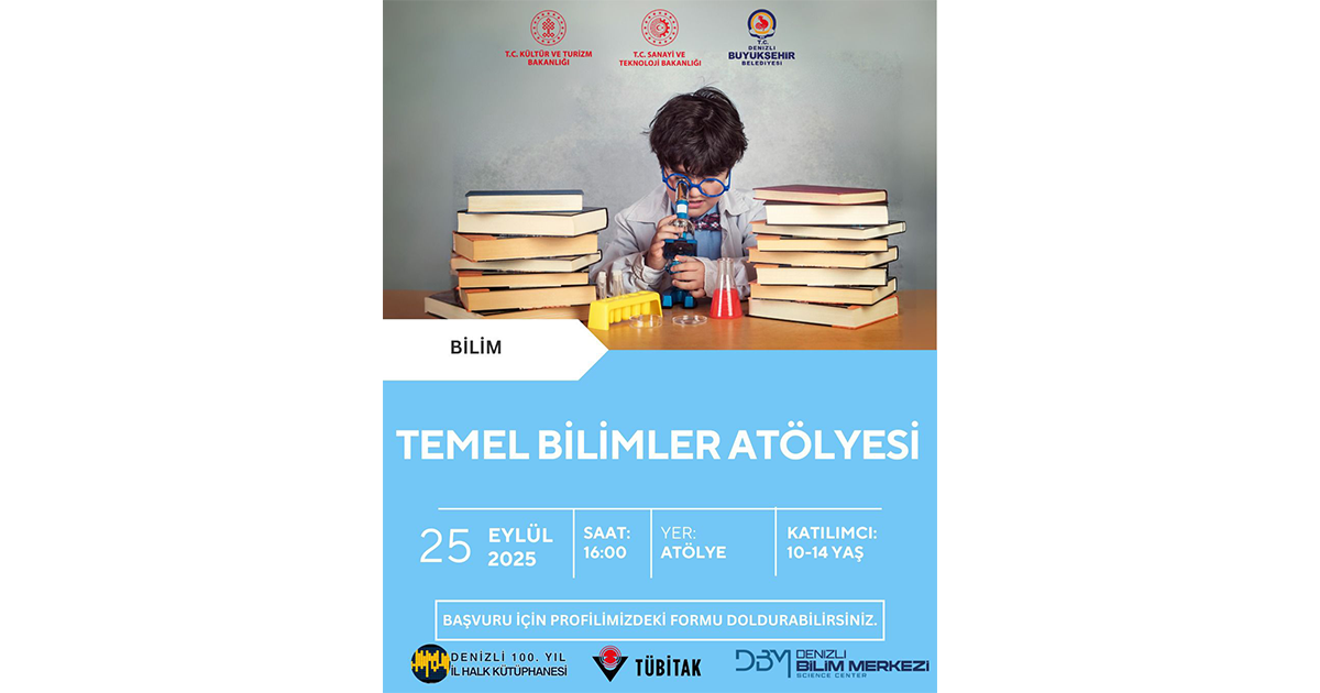 Çocuklara bilim ve kitap sevgisi bir arada